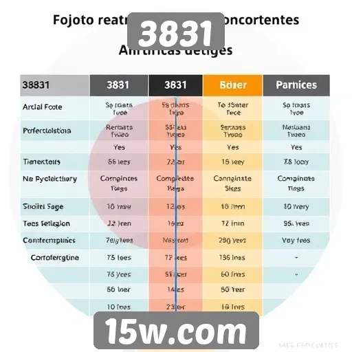 Comparativo entre 3831 e concorrentes do mercado